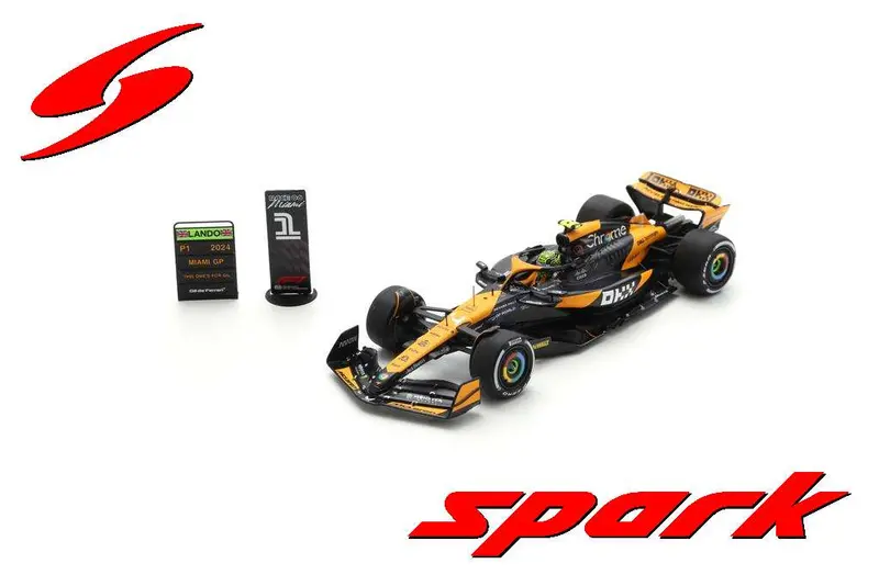 1:43 2024 Lando Norris -- Miami Gp Winner -- #4 Mclaren Mcl38 -- Spark F1 1