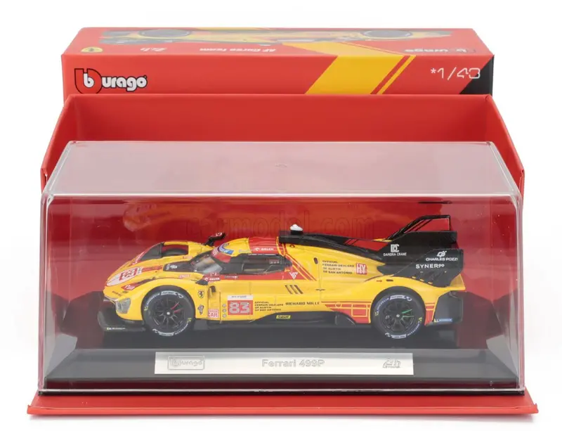 1:43 2024 Lemans 24H -- #83 Ferrari 499P -- Bburago 2