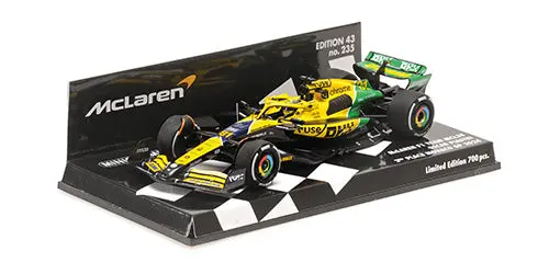 1:43 2024 Oscar Piastri - Monaco (Senna Tribute) -- #81 Mclaren -- Minichamps F1 1