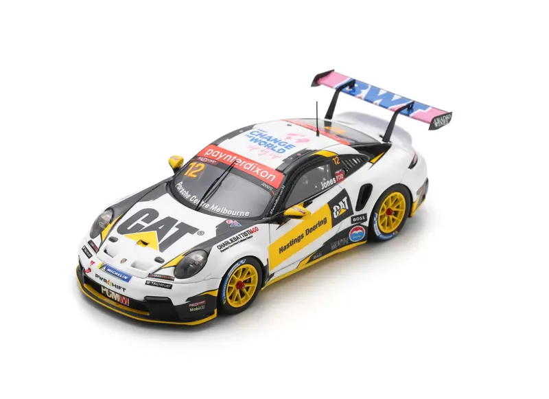 1:43 2024 Porsche Carrera Cup Australia Champion -- #12 Harri Jones -- Spark 1