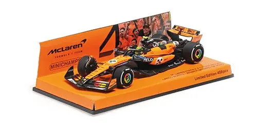 1:43 2025 Lando Norris -- Monaco Gp Winner -- #4 Mclaren Mcl39 -- Minichamps F1 1