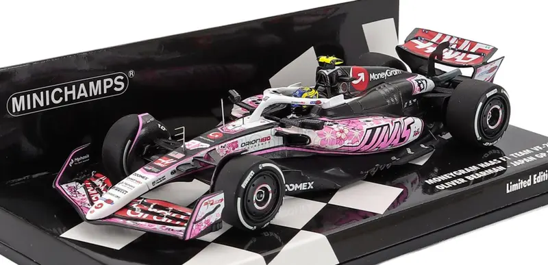 1:43 2025 Oliver Bearman -- Japanese Gp -- #87 Haas Vf-25 -- Minichamps F1 1