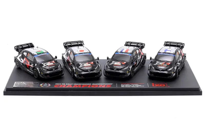 1:43 (4-Pack) 2024 Wrc Manufacturers Champions -- Toyota Gr Yaris -- Ixo Models 1