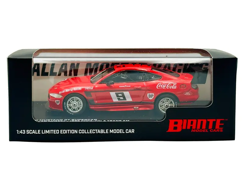 1:43 Allan Moffat 1969 Coca-Cola Tribute Livery -- #9 Ford Mustang -- Biante 1