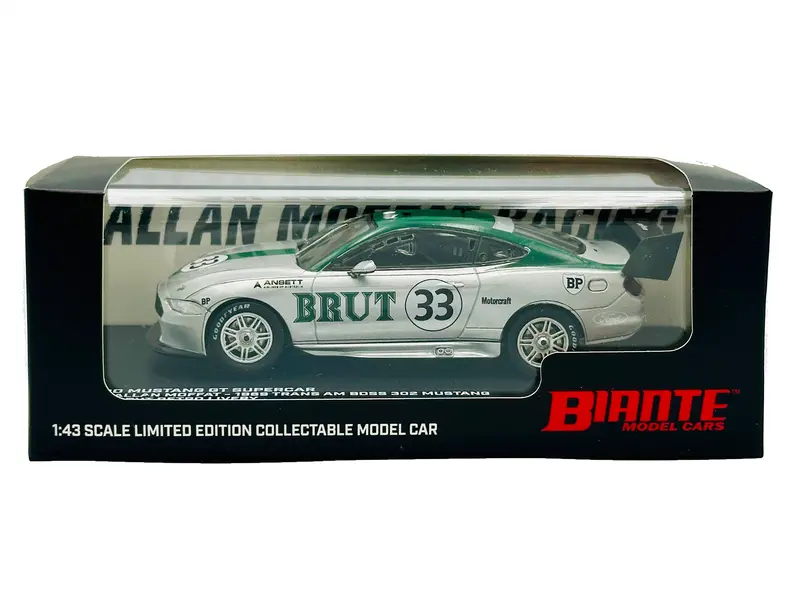 1:43 Allan Moffat 1973 Brut Tribute Livery -- #33 Ford Mustang -- Biante 1