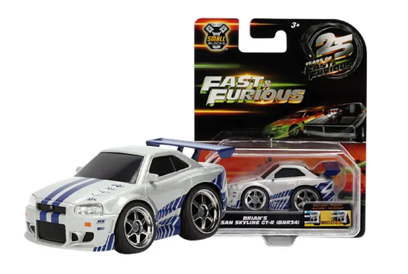 1:43 Brian's Nissan R34 Skyline Gtr -- Small Blocks -- Jada: Fast & Furious 1