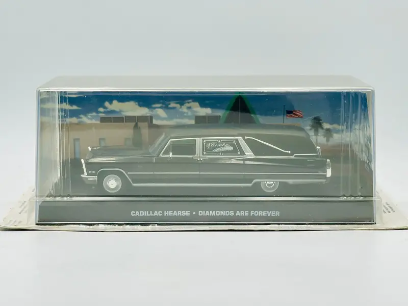1:43 Cadillac Hearse -- Black -- James Bond -- Diamonds Are Forever -- Atlas 1