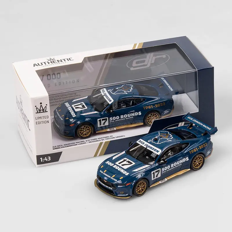 1:43 Djr 500 Rounds Celebration Livery -- #17 Ford Mustang Gt -- Authentic 1