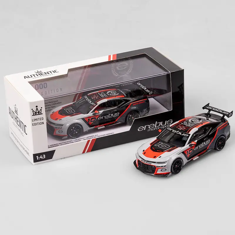1:43 Erebus Motorsport 10Th Anniversary Livery -- Chevrolet Camaro -- Authentic 1