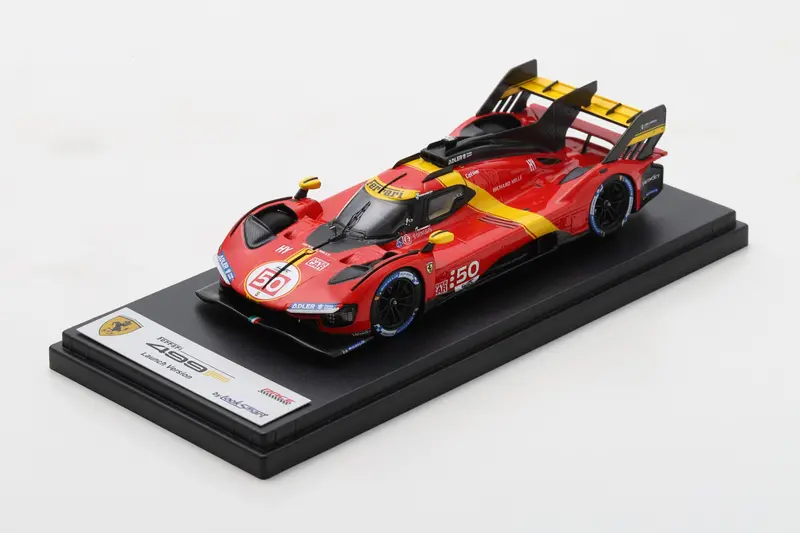 1:43 Ferrari 499P -- #50 Red/Yellow - Launch Version -- Looksmart 1