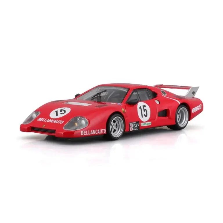 1:43 Ferrari 512 Bb Ii Series 1981 -- #15 Red -- Bburago 1