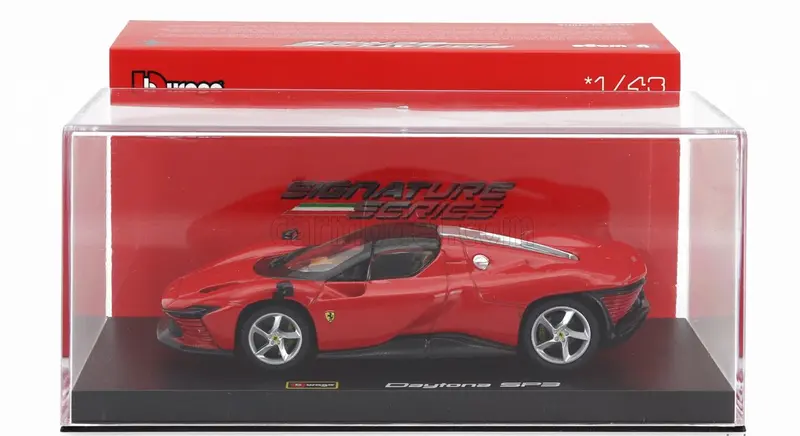 1:43 Ferrari Daytona Sp3 Spider -- Red -- Bburago Signature Series 1