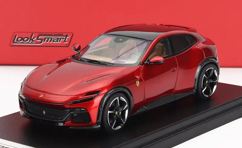 1:43 Ferrari Purosangue Suv -- Rosso Portofino (Red Metallic) -- Looksmart 1