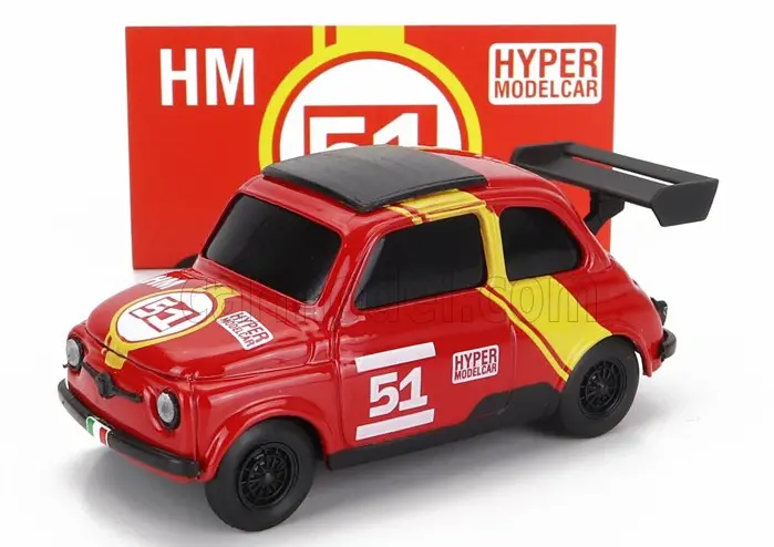 1:43 Fiat 500 -- 2023 24H Le Mans Winner Tribute Livery -- Brumm 1