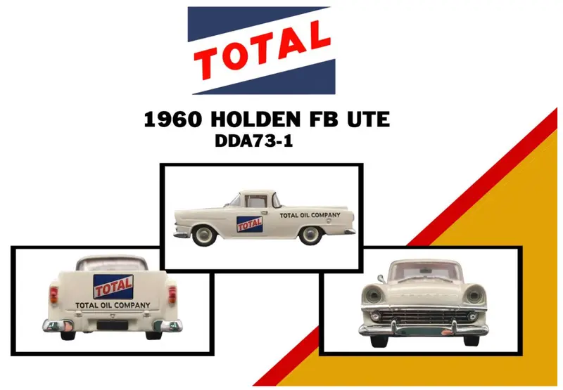 1:43 Holden Fb Ute -- Total Fuel -- Dda Collectibles 1