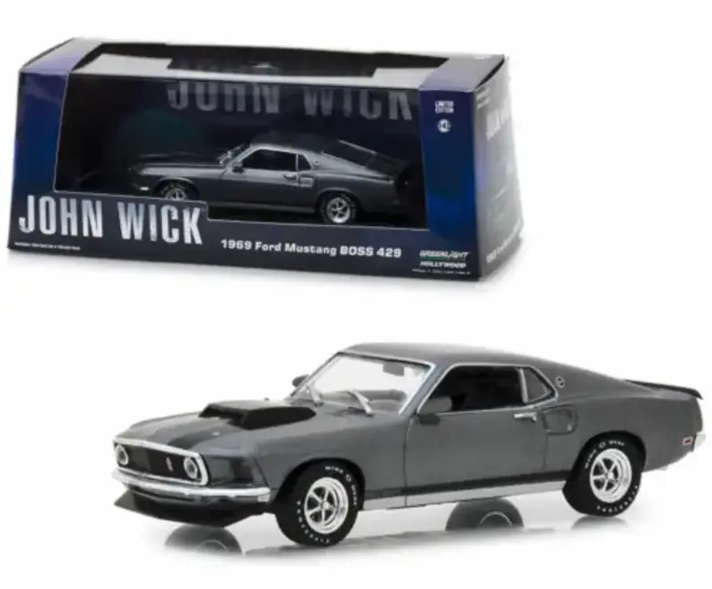 1:43 John Wick -- 1969 Ford Mustang Fastback Boss 429 -- Greenlight 1
