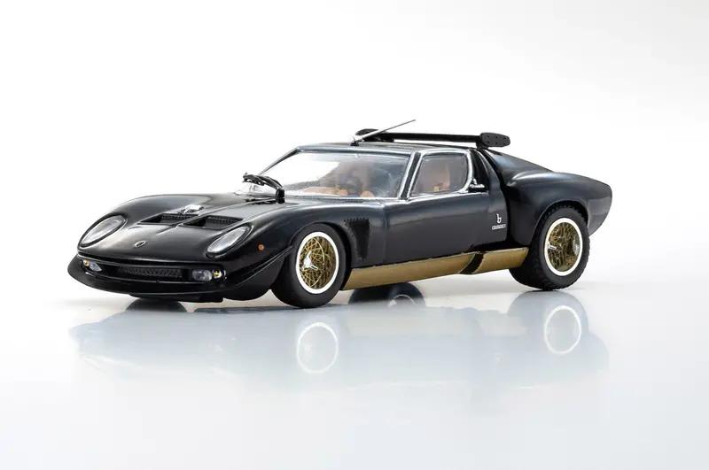 1:43 Lamborghini Miura Svr -- Black -- Kyosho 1