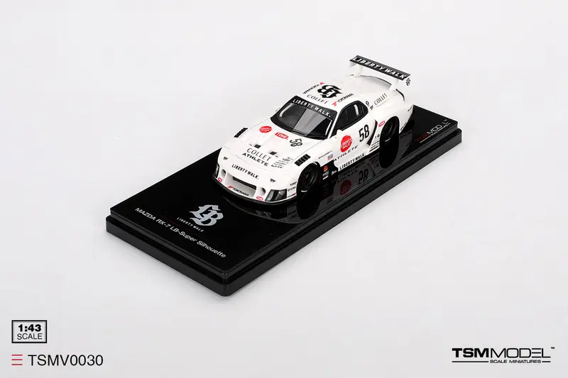 1:43 Mazda Rx-7 Lb-Super Silhouette -- White Athletecollet -- Tsm-Model 1