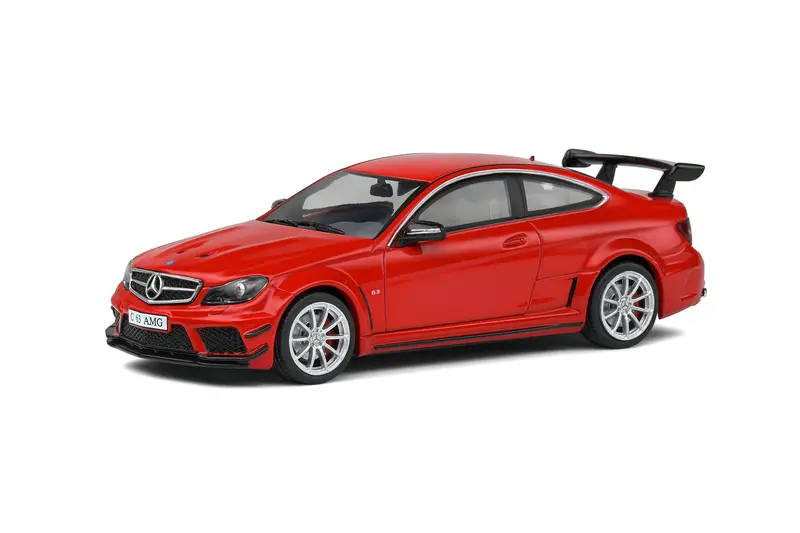 1:43 Mercedes-Benz C63 Amg Black Series -- Fire Opal Red -- Solido 1
