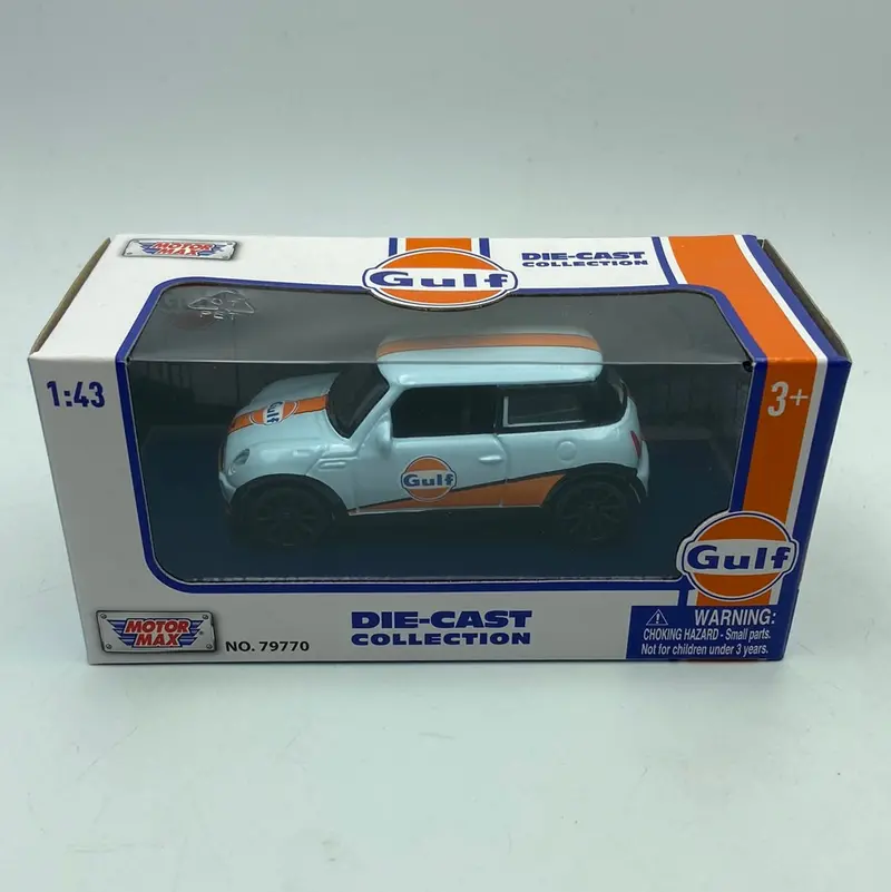 1:43 Mini Cooper -- Gulf Livery -- Motormax 2