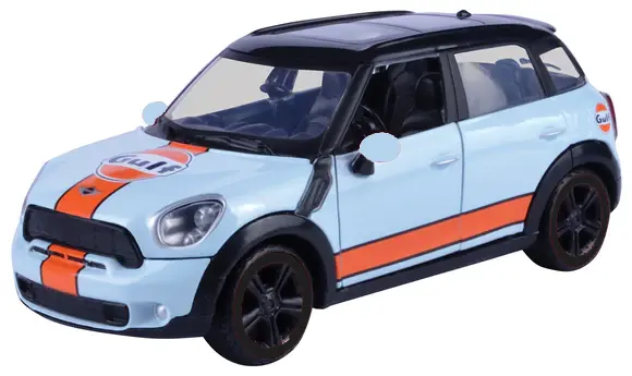1:43 Mini Cooper S Countryman -- Gulf Livery -- Motormax 1