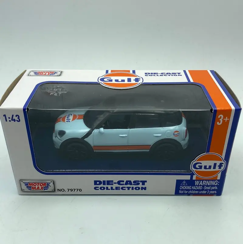 1:43 Mini Cooper S Countryman -- Gulf Livery -- Motormax 2