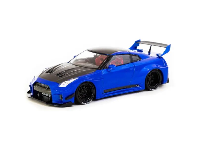 1:43 Nissan 35Gt-Rr Lb-Silhouette Works Gt -- Candy Blue -- Tarmac Works 1