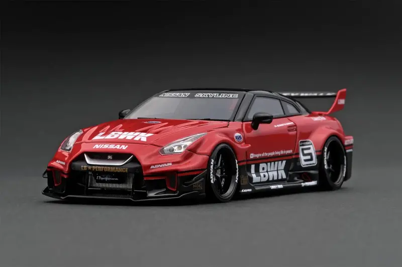 1:43 Nissan Gt-Rr R35 Lb-Silhouette -- #5 Red/Black -- Ignition Model Ig2543 1