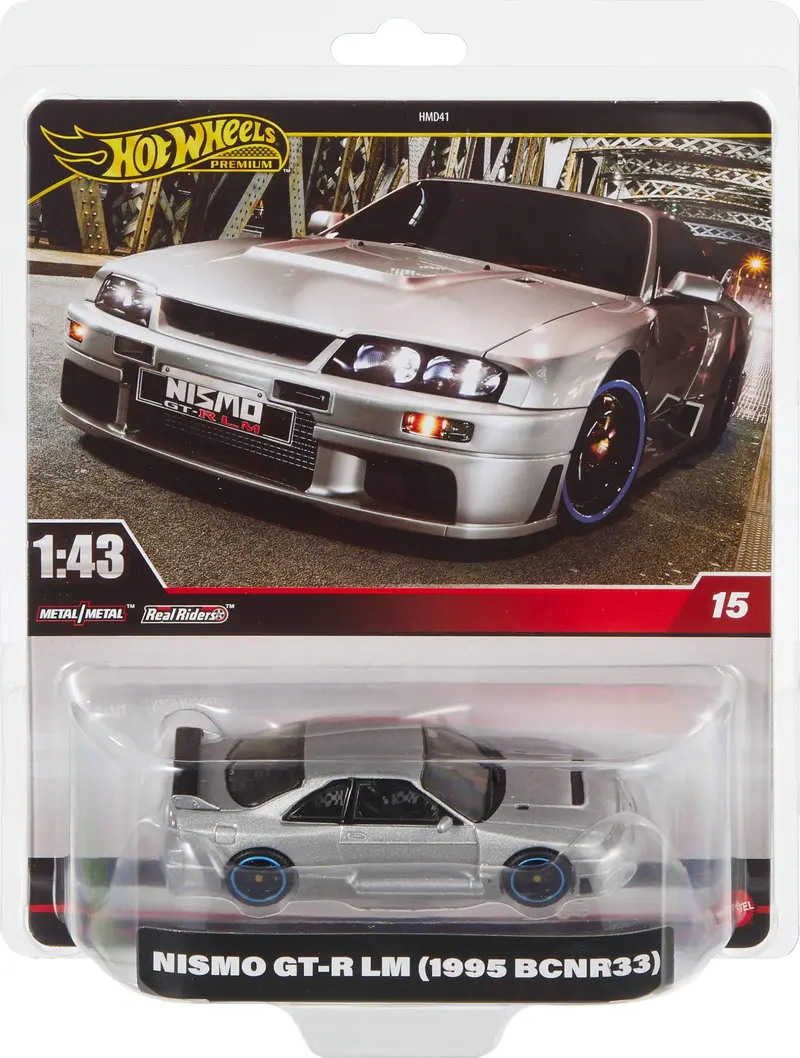 1:43 Nissan Gtr Lm R33 Skyline 1995 -- Silver -- Hot Wheels Hmd41-Hwt02 1