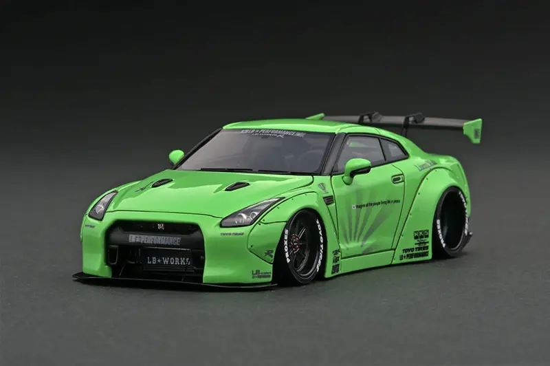 1:43 Nissan Gtr (R35) Lb☆Works -- Green -- Ignition Model Ig2270 1