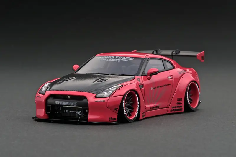 1:43 Nissan Gtr (R35) Lb☆Works -- Pink Metallic -- Ignition Model Ig2271 1