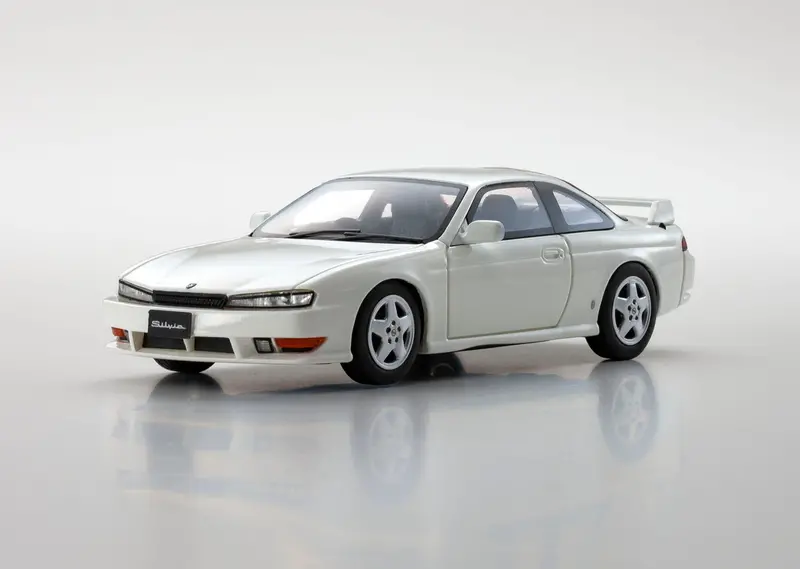 1:43 Nissan S14 Silvia (200Sx 240Sx K's) -- White Pearl -- Kyosho 1