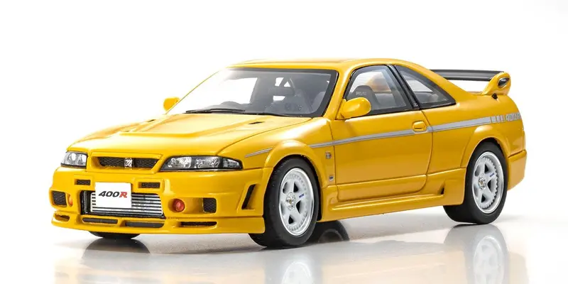 1:43 Nissan Skyline Nismo R33 Gt-R 400R -- Yellow -- Kyosho 1