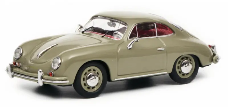 1:43 Porsche 356 A Coupe -- Grey -- Schuco 1