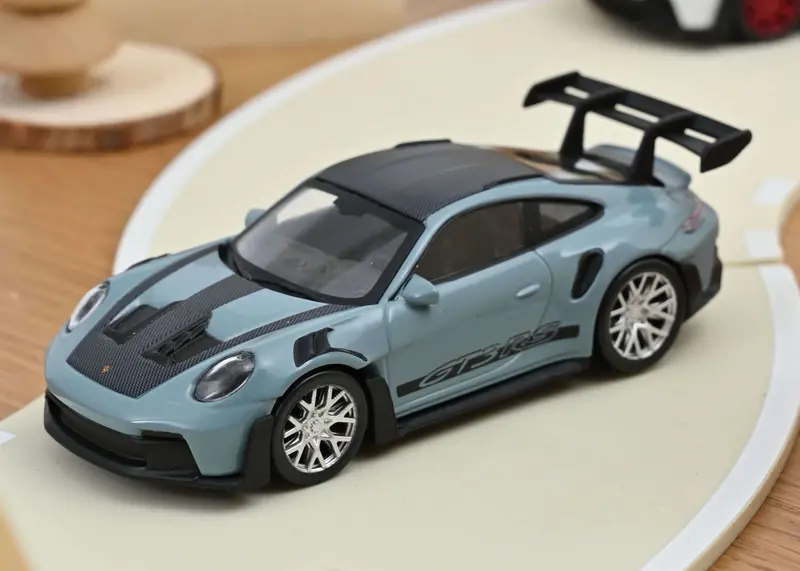 1:43 Porsche 911 (992) Gt3 Rs 2022 -- Meissen Blue W/Black Stripes -- Norev 1
