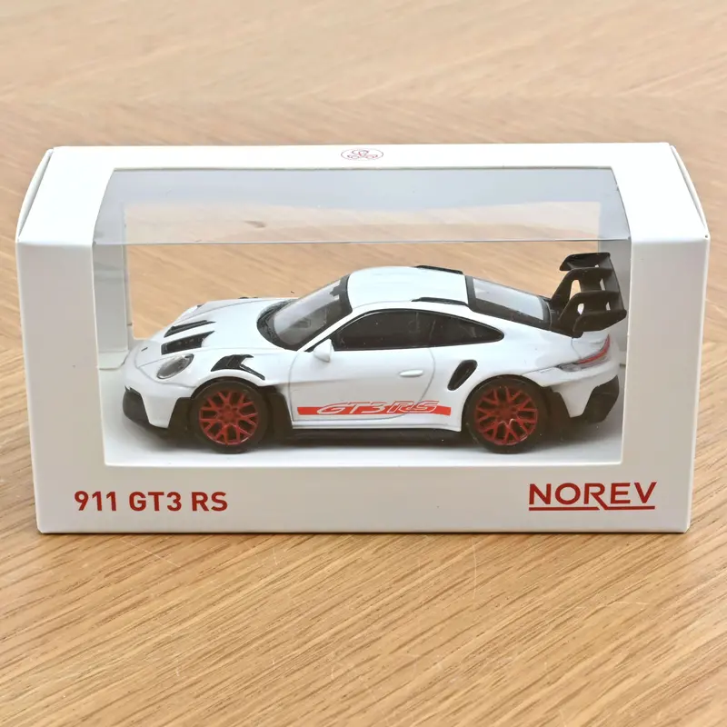 1:43 Porsche 911 (992) Gt3 Rs 2022 -- White W/Red Stripes -- Norev 2