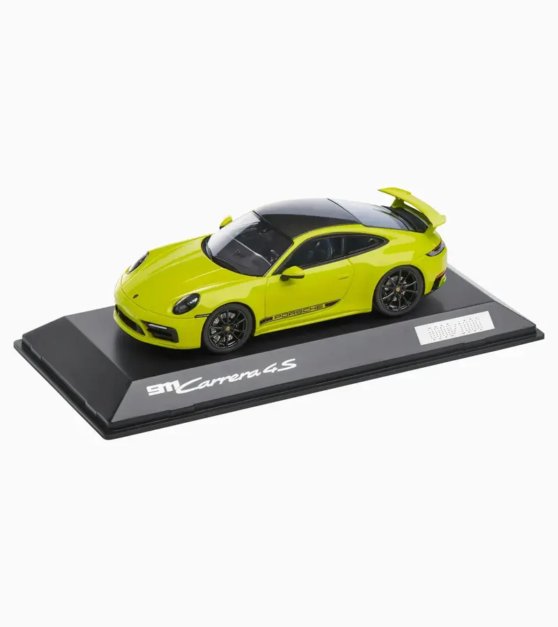 1:43 Porsche 911 Carrera 4S (992) -- Acid Green -- Spark 1