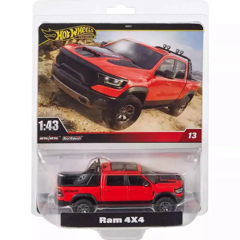 1:43 Ram 4X4 -- Red/Black -- Hot Wheels Hmd41-Hwt07 1