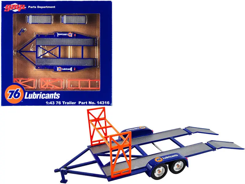 1:43 Tandem Dual Axle Trailer -- Union 76 Lubricants -- Greenlight 1