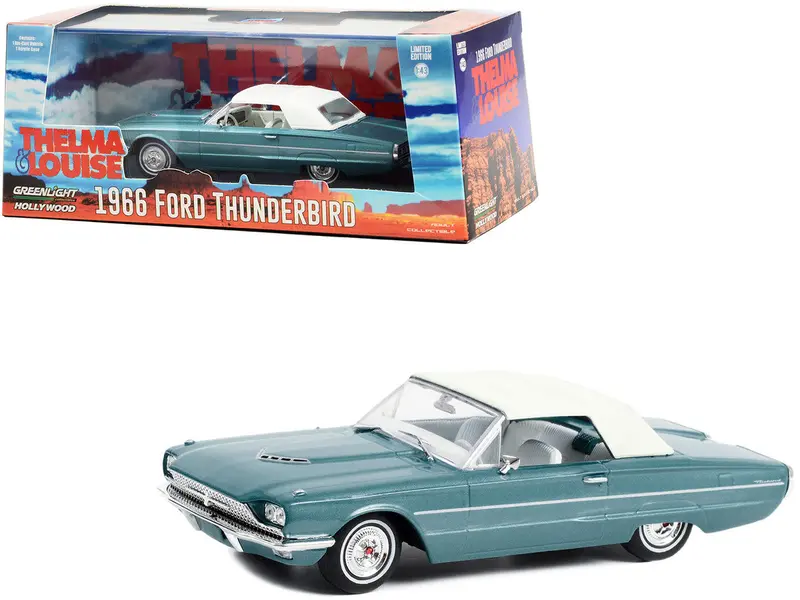 1:43 Thelma & Louise -- 1966 Ford Thunderbird Convertible -- Greenlight 1