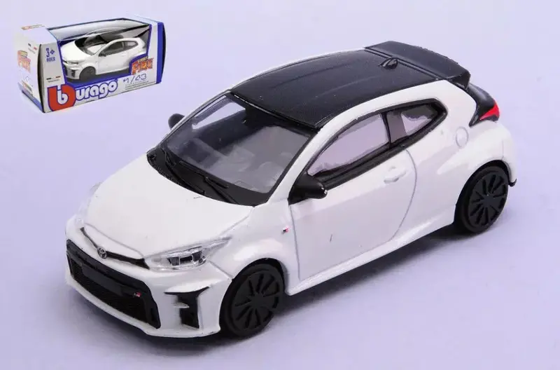 1:43 Toyota Gr Yaris 2020 -- White -- Bburago 1