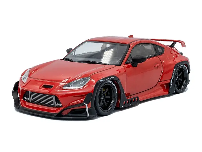 1:43 Toyota Gr86 Pandem Rocket Bunny 2022 -- Red/Black -- Solido 1