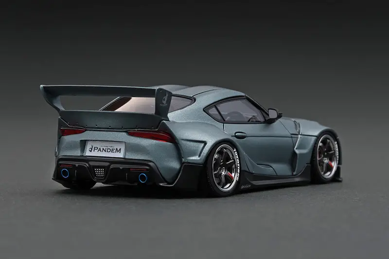 1:43 Toyota Supra (A90) Pandem -- Matte Grey Metallic -- Ignition Model Ig2142 2