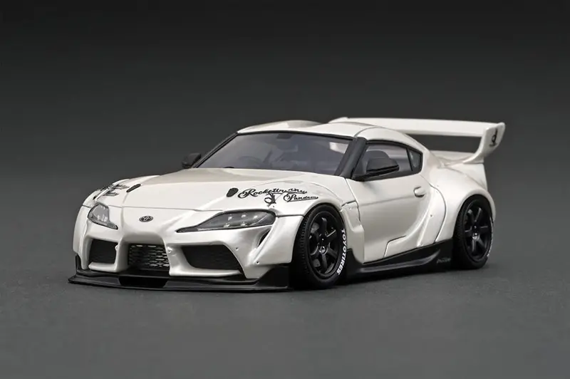 1:43 Toyota Supra (A90) Pandem -- Pearl White -- Ignition Model Ig2144 1