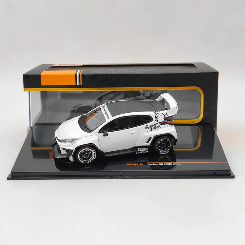 1:43 Toyota Yaris Gr Pandem -- White -- Ixo Models 1