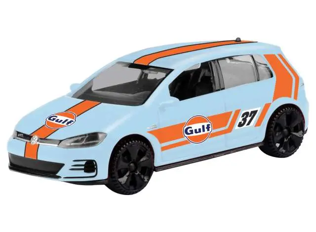 1:43 Volkswagen Golf A7 Gti -- Gulf Livery -- Motormax 1