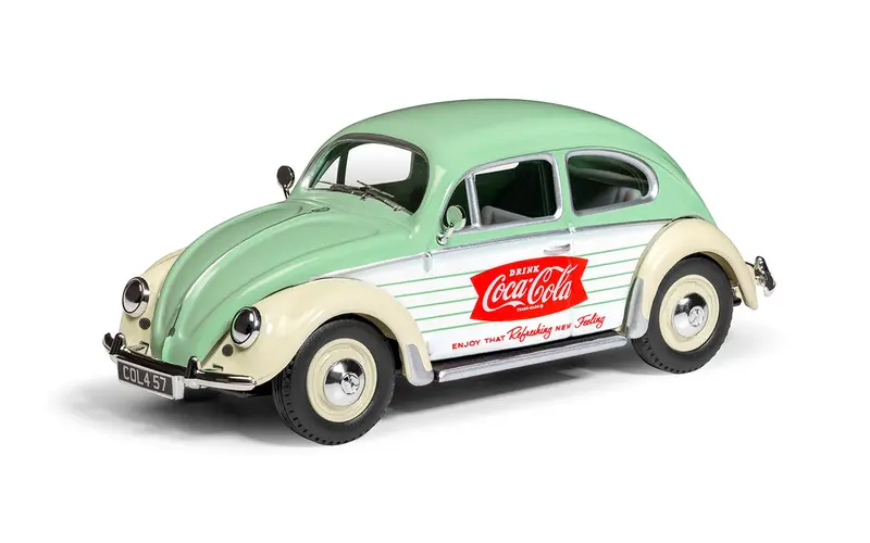 1:43 Volkswagen (Vw) Beetle -- Coca-Cola Green/White -- Corgi 1