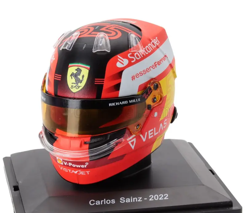 1:5 Helmet -- Carlos Sainz - 2022 Season -- Ferrari -- Atlas F1 1