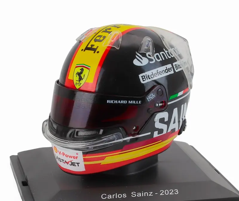 1:5 Helmet -- Carlos Sainz - 2023 Italian Gp -- Ferrari -- Atlas F1 1