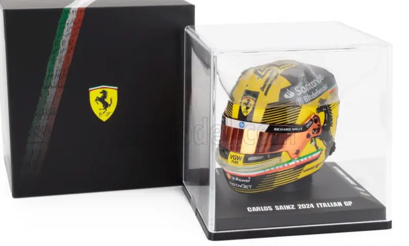 1:5 Helmet -- Carlos Sainz - 2024 Italian Gp -- Ferrari -- Looksmart F1 1